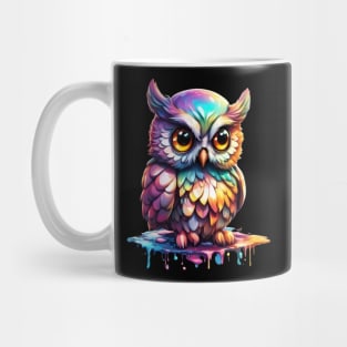 Magical Holographic Owls: Drippy Mug